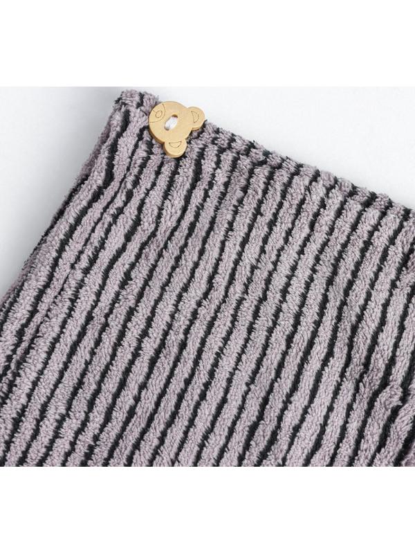 Чалма для сушки волос Доляна, микрофибра, с пуговкой, цвет МИКС