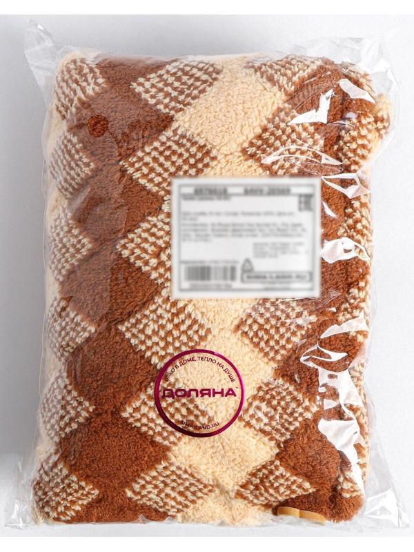 Чалма для сушки волос Доляна, микрофибра, с пуговкой, цвет МИКС