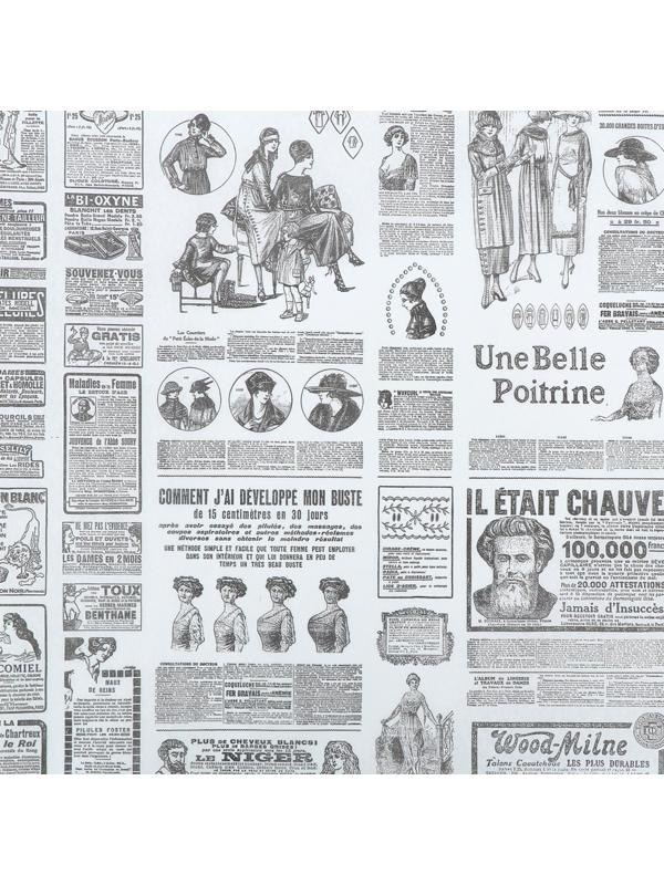 Бумага силиконизированная «Газета», для выпечки, 0,38 х 5 м