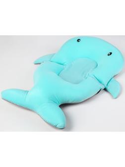 Подкладка - матрасик для купания детская «Кит», цвет голубой