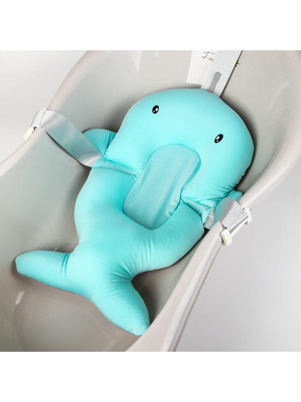 Подкладка - матрасик для купания детская «Кит», цвет голубой