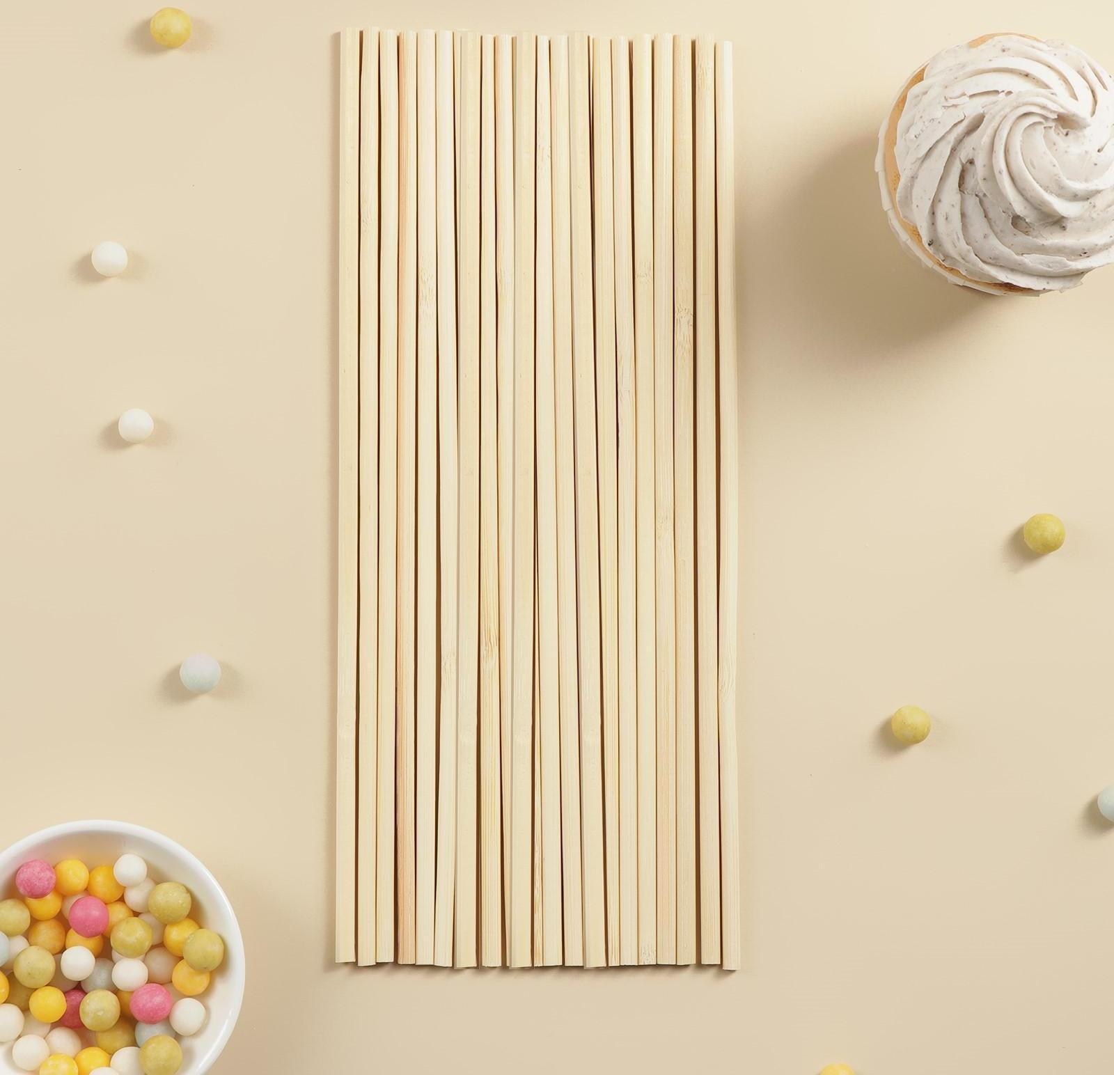Набор палочек-дюбелей для кондитерских изделий Доляна, 20 шт, длина 25 см, бамбук