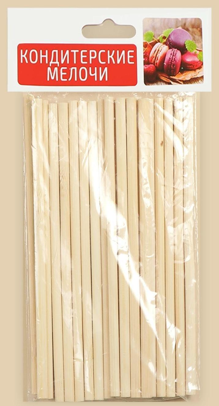 Набор палочек-дюбелей для кондитерских изделий Доляна, 20 шт, длина 15 см, бамбук