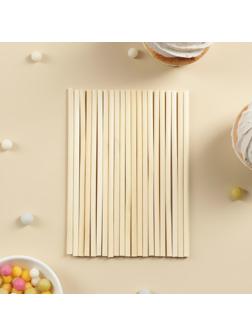 Набор палочек-дюбелей для кондитерских изделий Доляна, 20 шт, длина 15 см, бамбук