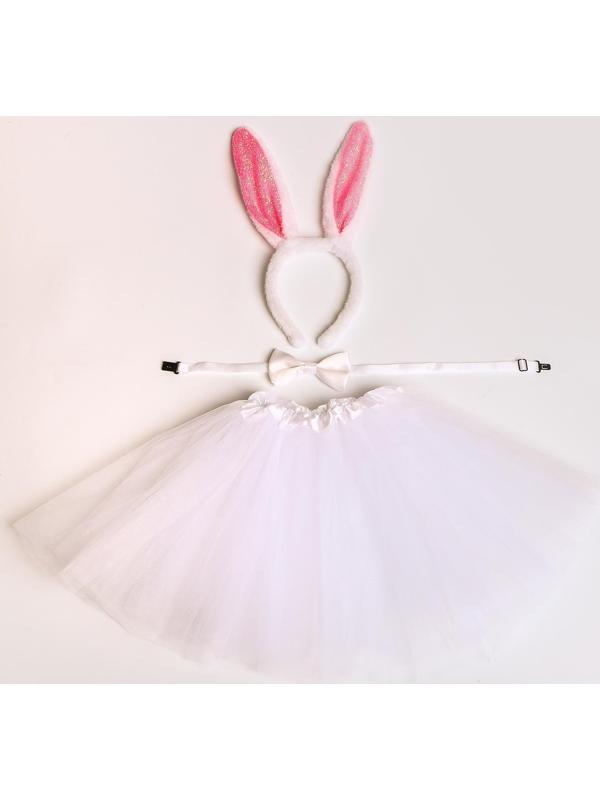 Карнавальный набор «Зайка», бабочка, юбка, ободок