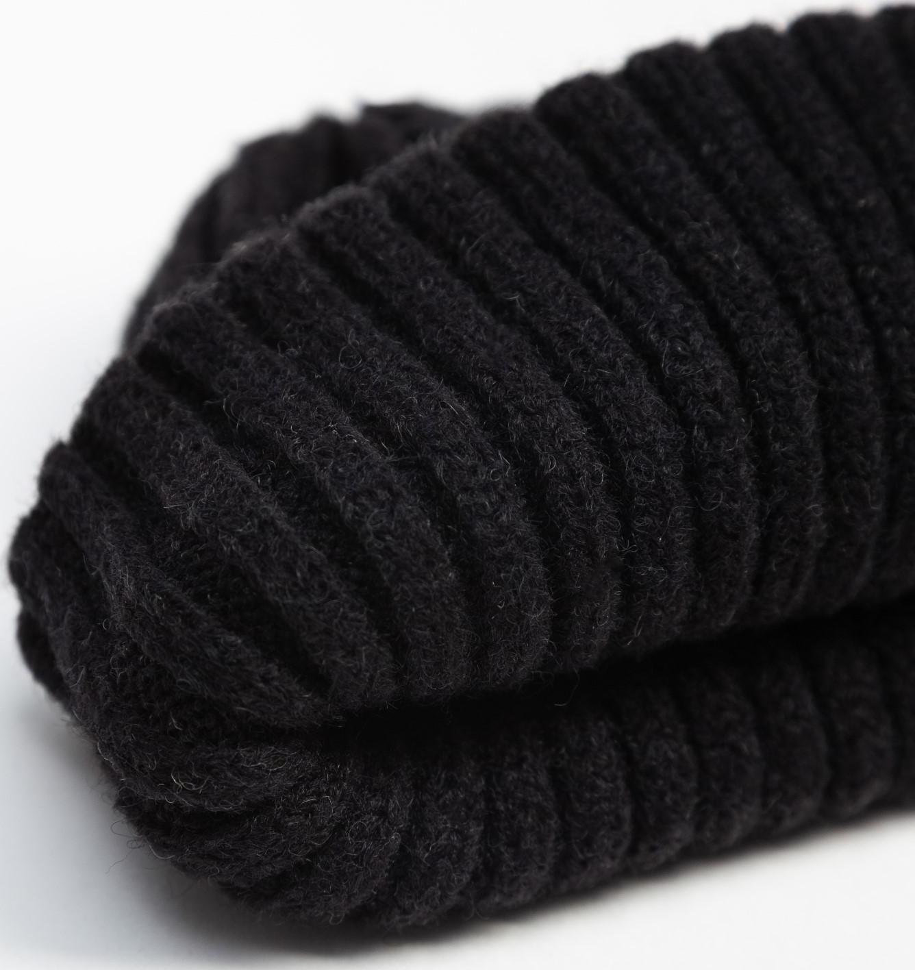 Шапка детская MINAKU с отворотом р-р 50-52, цвет чёрный