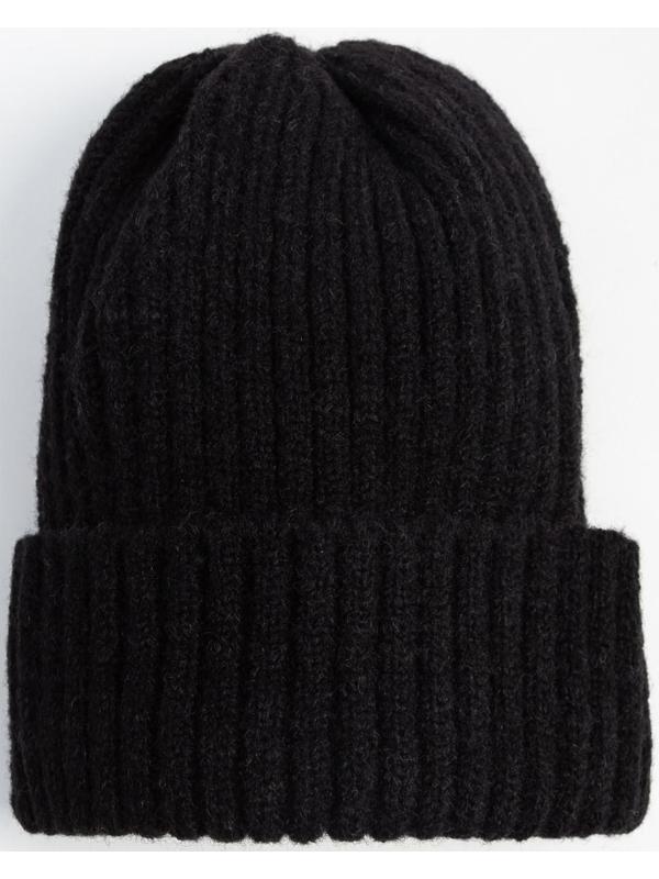Шапка детская MINAKU с отворотом р-р 50-52, цвет чёрный