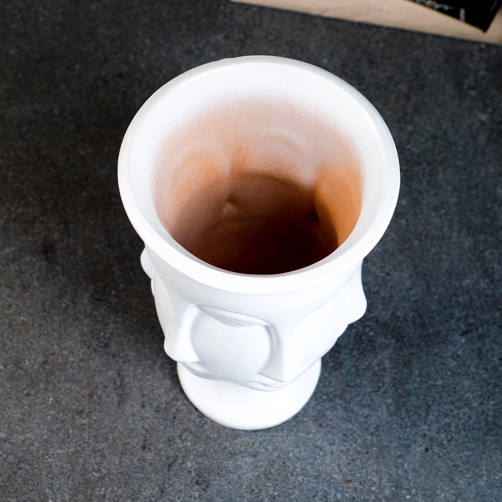 Кашпо - органайзер «Аделия» на ножке, белое, 1л/ 23х13см