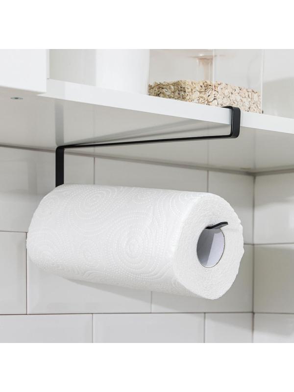 Держатель для бумажных полотенец подвесной, цвет чёрный