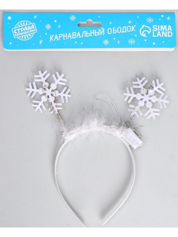 Карнавальный ободок «Снежинка 3»