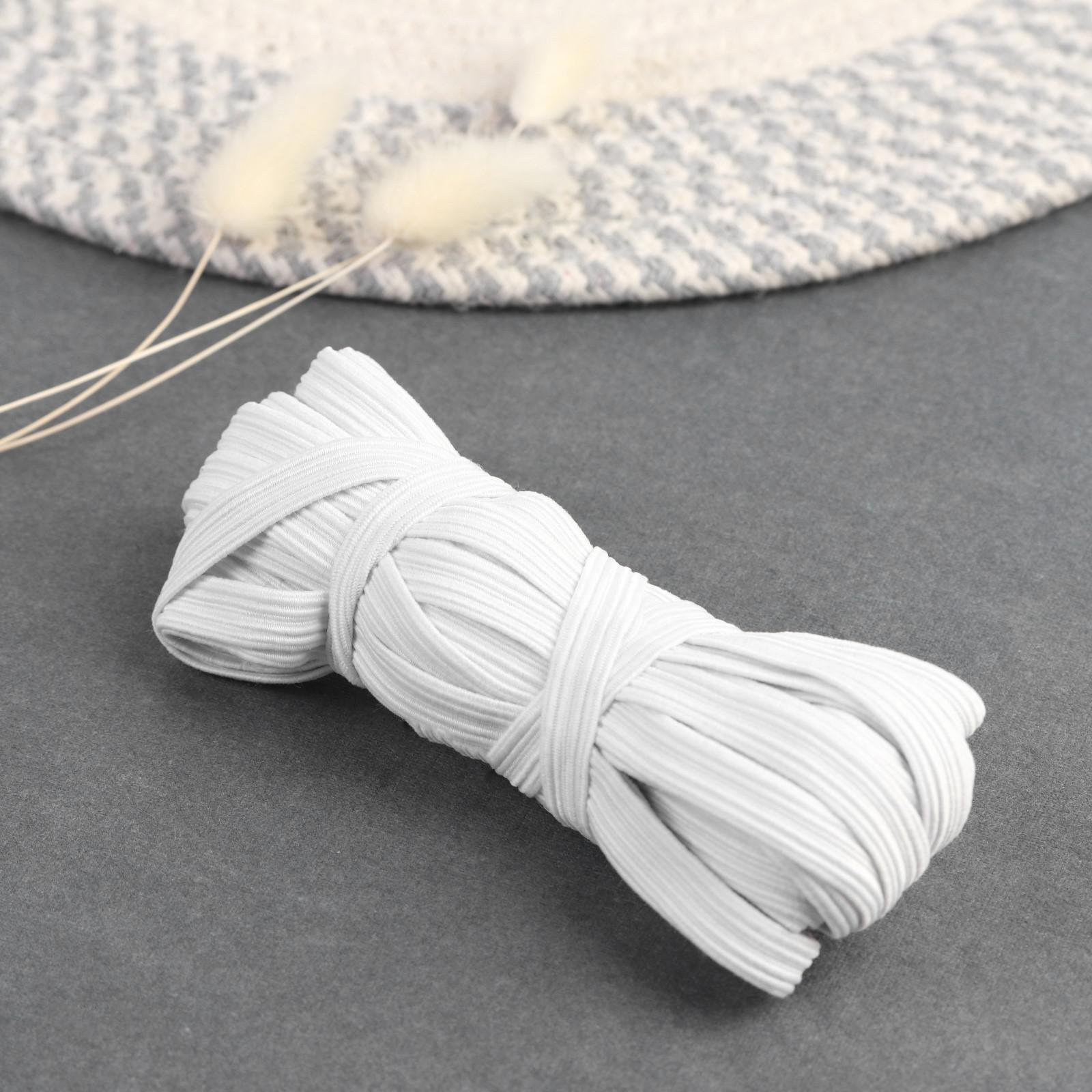 Резинка бельевая, 10 мм, 10 ± 1 м, цвет белый