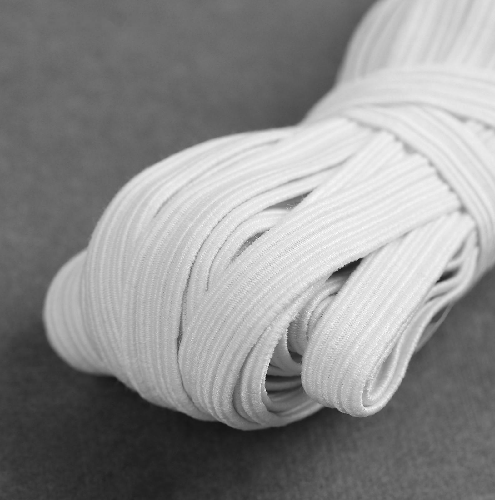 Резинка бельевая, 10 мм, 10 ± 1 м, цвет белый