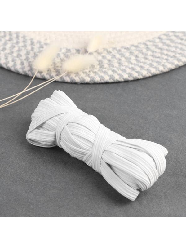 Резинка бельевая, 10 мм, 10 ± 1 м, цвет белый