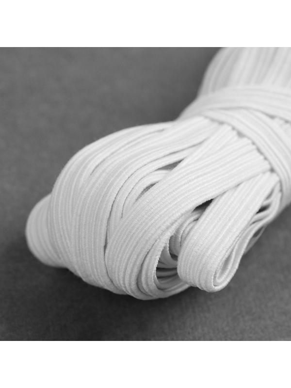 Резинка бельевая, 10 мм, 10 ± 1 м, цвет белый