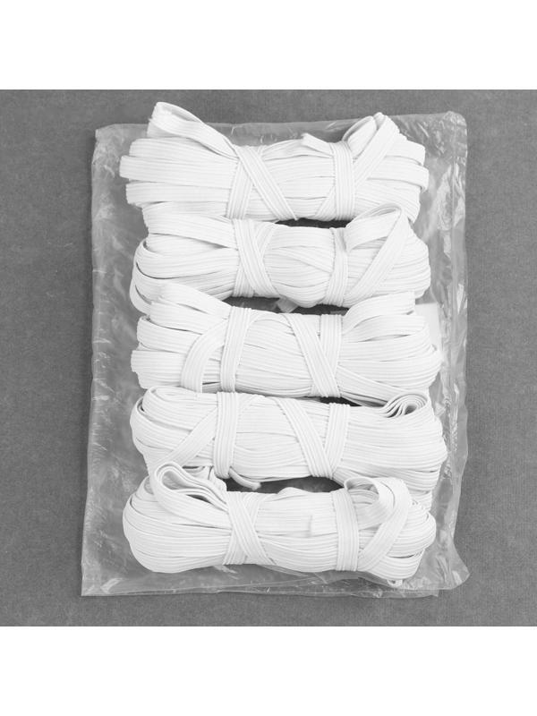 Резинка бельевая, 10 мм, 10 ± 1 м, цвет белый