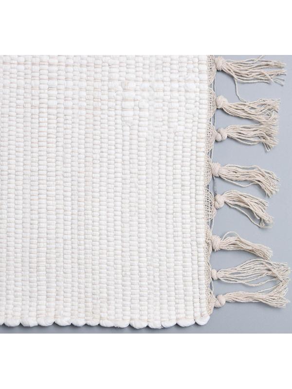 Коврик для ванной Доляна «Индиго», 47×80 см, цвет чёрно-белый