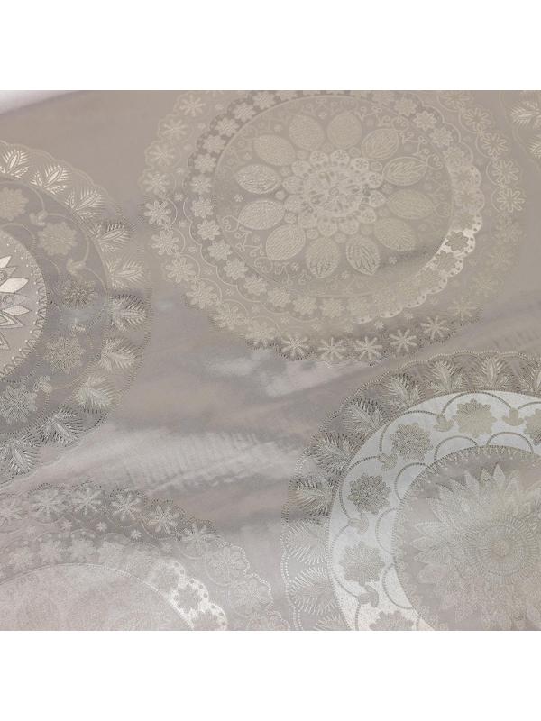 Клеёнка столовая на тканевой основе «Солнце», рулон 20 метров, ширина 137 см, цвет золотой