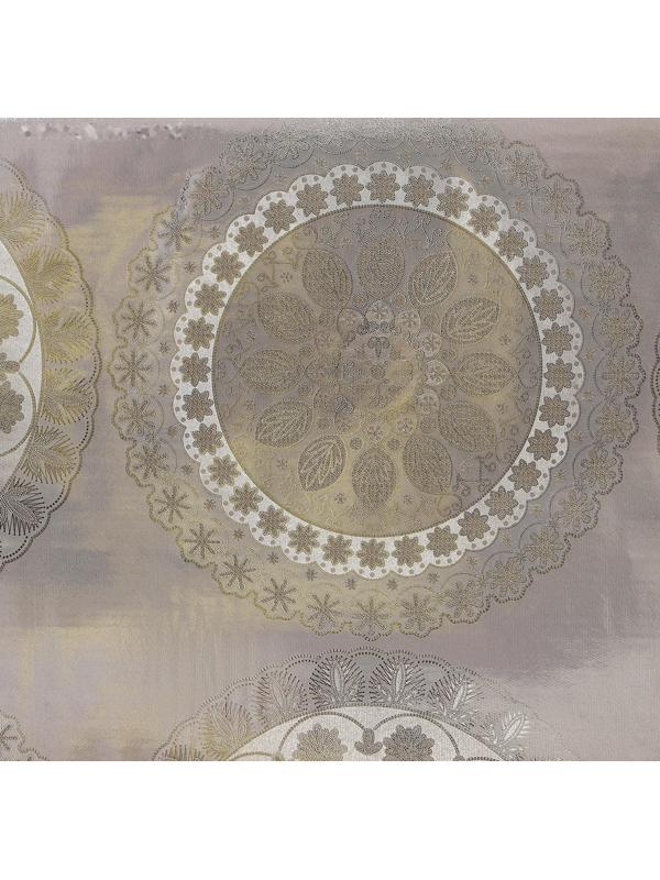 Клеёнка столовая на тканевой основе «Солнце», рулон 20 метров, ширина 137 см, цвет золотой