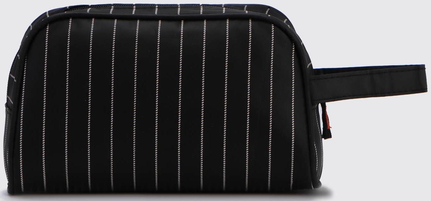 Косметичка на молнии, наружный карман, цвет чёрный