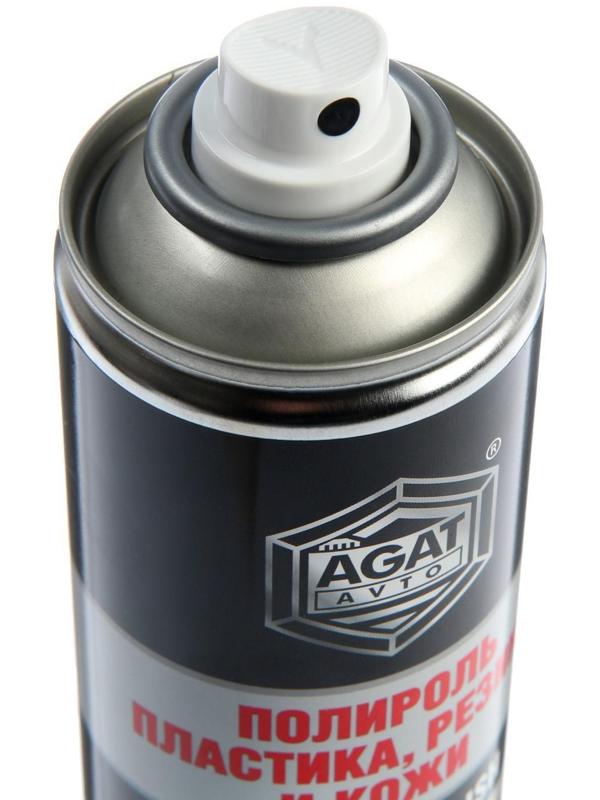 Полироль пластика, резины и кожи АГАТ, глянцевый, аэрозоль, 400 мл