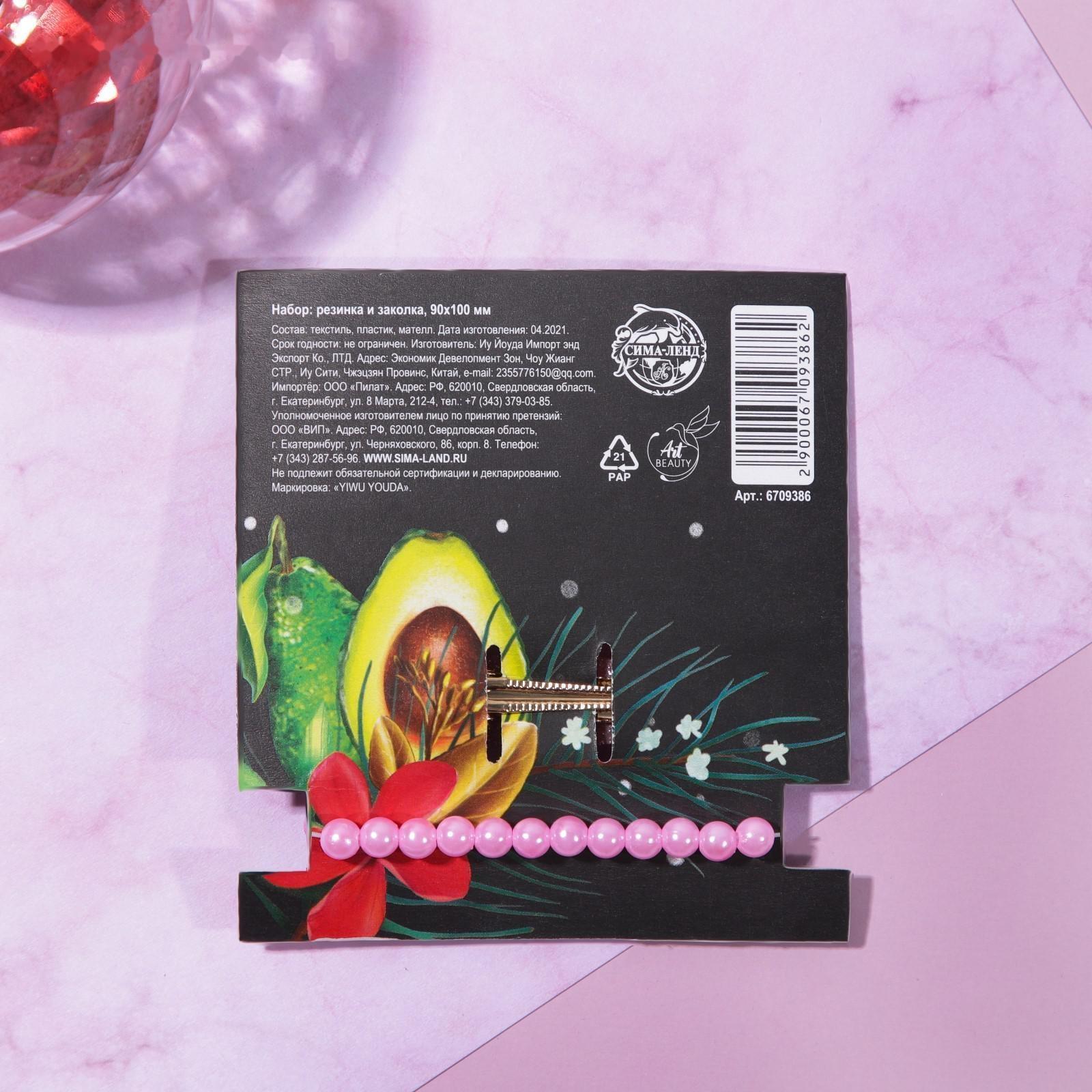 Резинка и заколка для волос 