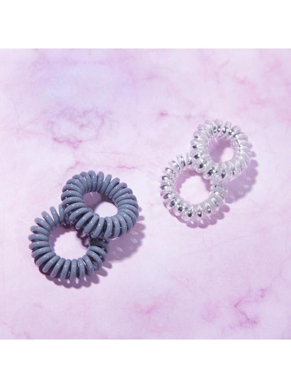 Набор резинок пружинок для волос «Загадай желание», 4 шт, d = 3,5 см.