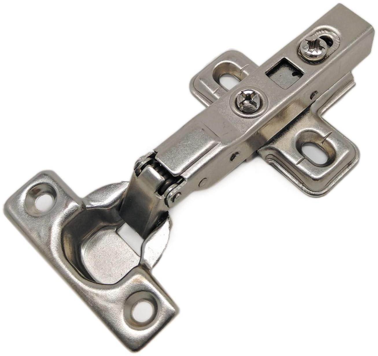 Петля мебельная d=26 мм, полунакладная, мини, с доводчиком Clip-On