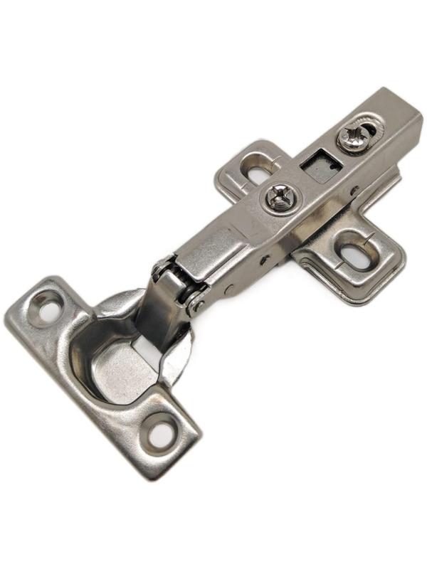 Петля мебельная d=26 мм, полунакладная, мини, с доводчиком Clip-On