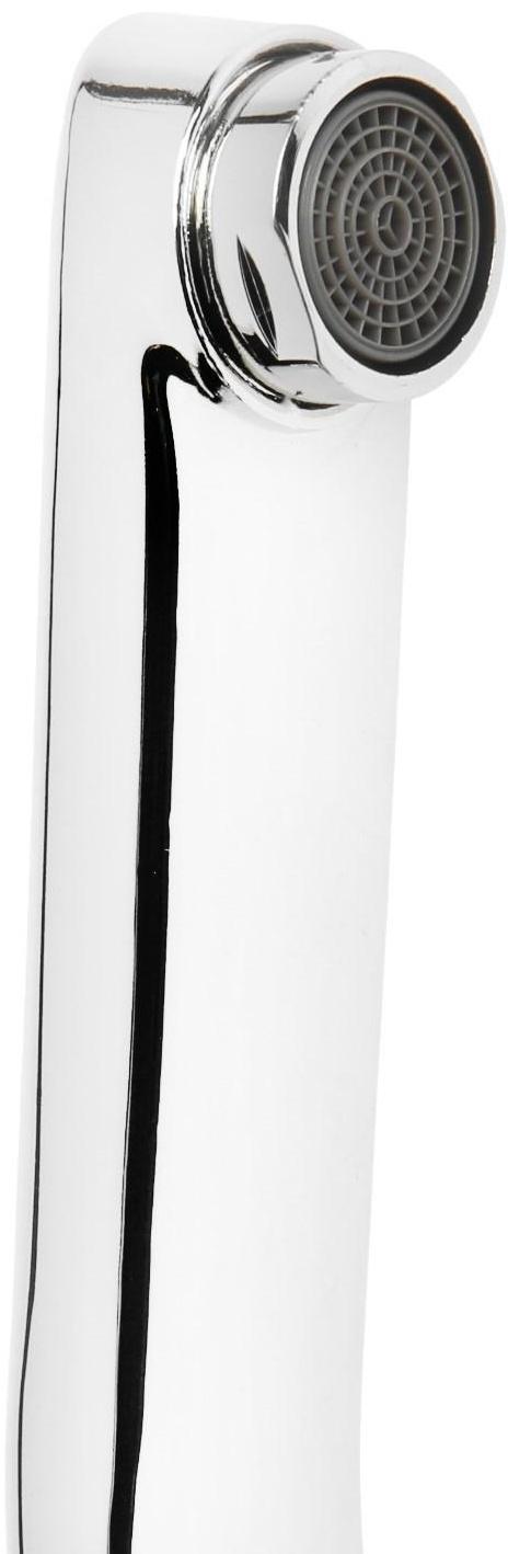 Излив для смесителя ZEIN, по оси 18 см, нержавейка, аэратор пластик