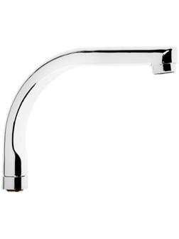 Излив для смесителя ZEIN, по оси 18 см, нержавейка, аэратор пластик