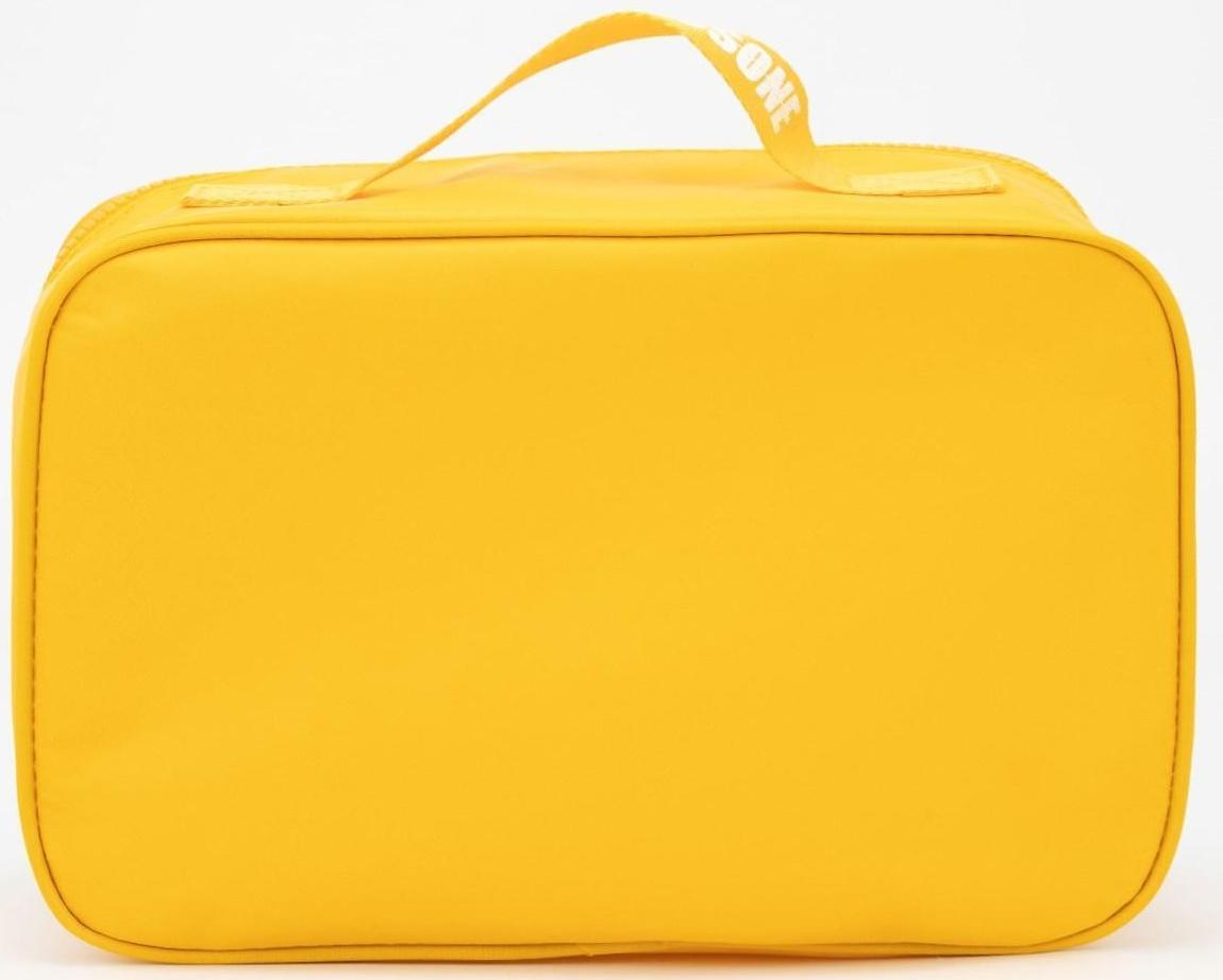 Косметичка на молнии, цвет жёлтый