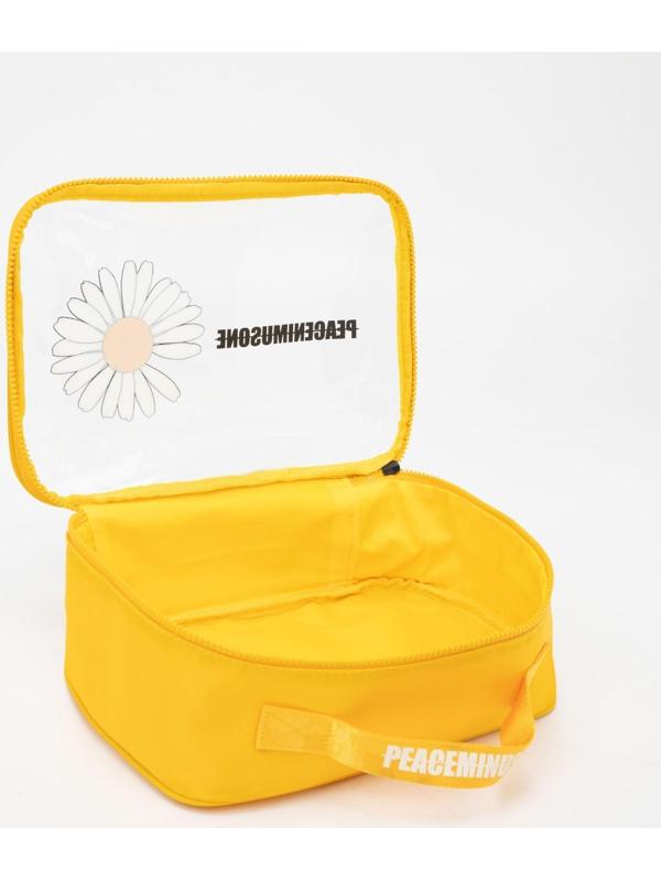 Косметичка на молнии, цвет жёлтый