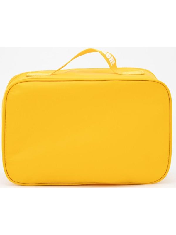 Косметичка на молнии, цвет жёлтый