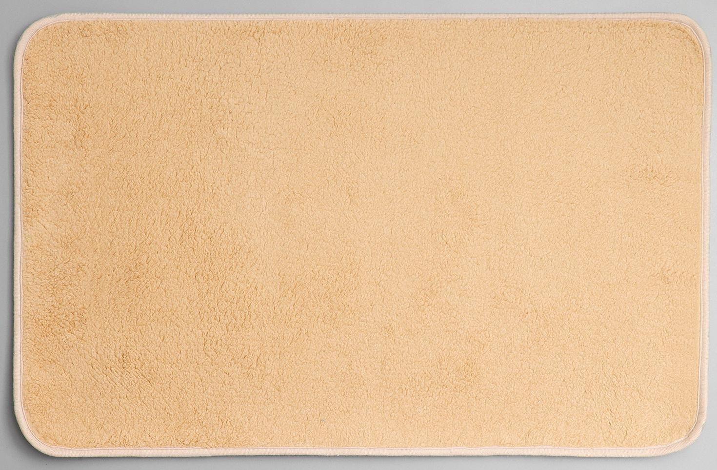 Коврик для ванной Доляна «Нина», 50×80 см, цвет слоновая кость