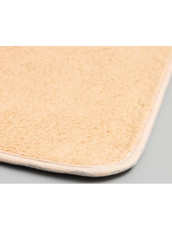 Коврик для ванной Доляна «Нина», 50×80 см, цвет слоновая кость