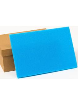 Ложемент из поролона 30 х 20 х 1 см, голубой