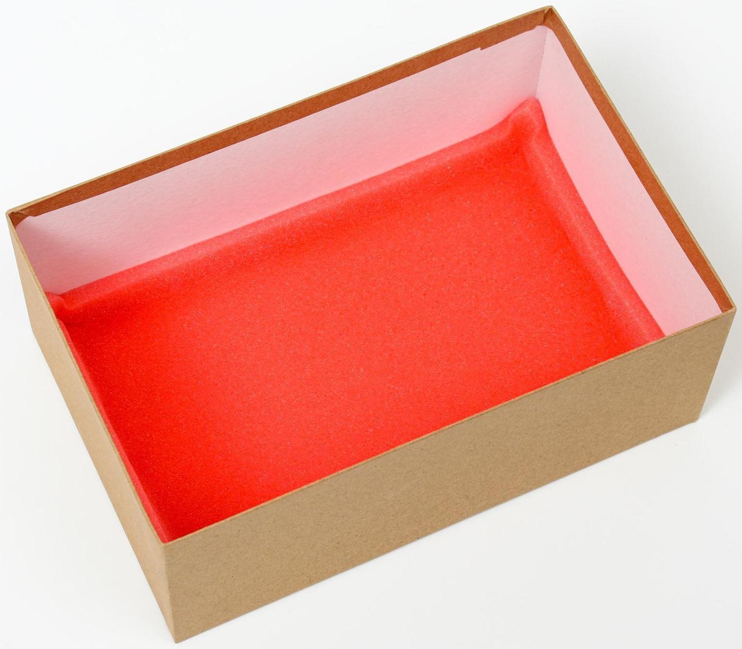 Ложемент из поролона 30 х 20 х 1 см, оранжевый