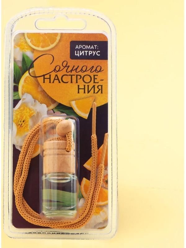 Ароматизатор подвесной «Сочного настроения», аромат: цитрус, 5 мл