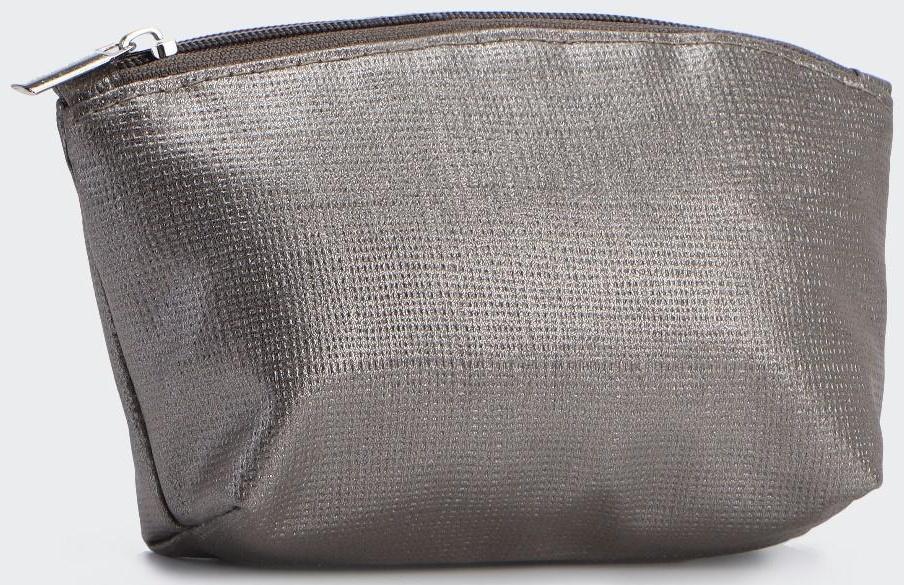 Косметичка на молнии, цвет серый
