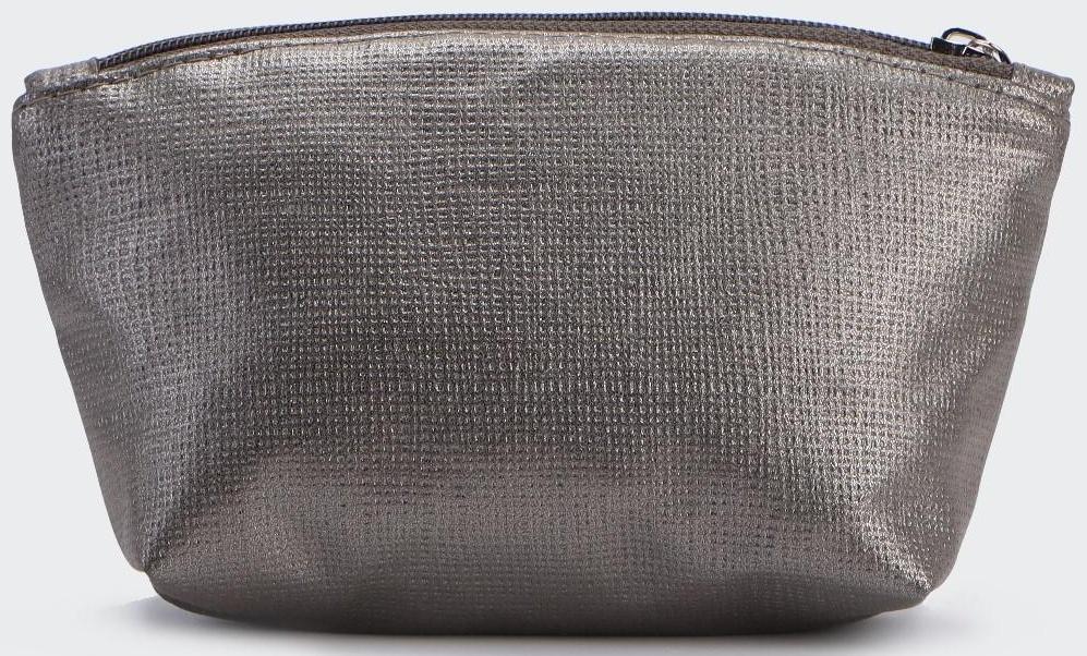 Косметичка на молнии, цвет серый