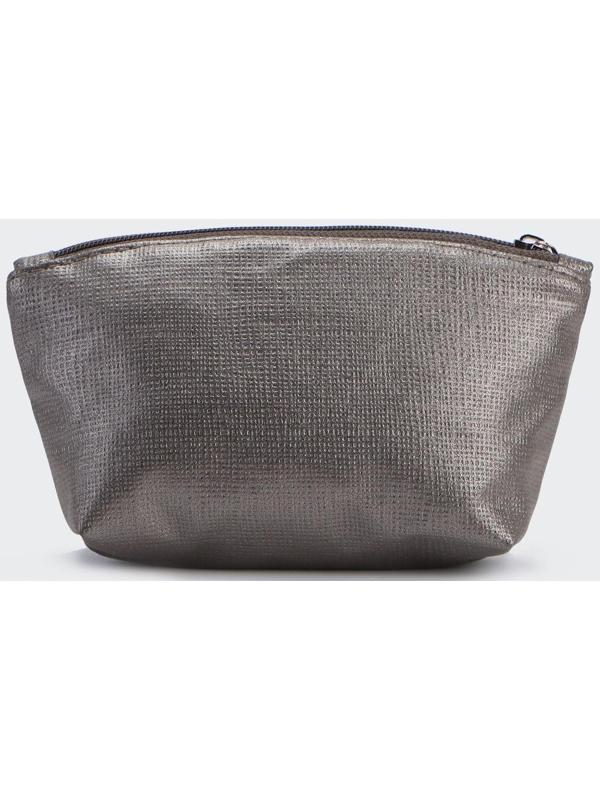 Косметичка на молнии, цвет серый