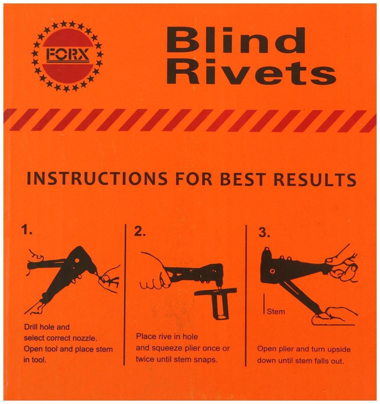 Заклепки вытяжные ТУНДРА krep, алюминий-сталь, увел.борт 14 мм, 4.8х12 мм, 500 шт.