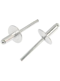 Заклепки вытяжные ТУНДРА krep, алюминий-сталь, увел.борт 14 мм, 4.8х12 мм, 500 шт.