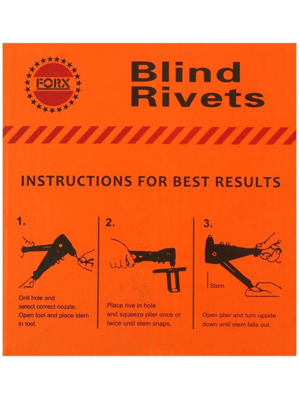 Заклепки вытяжные ТУНДРА krep, алюминий-сталь, увел.борт 14 мм, 4.8х12 мм, 500 шт.