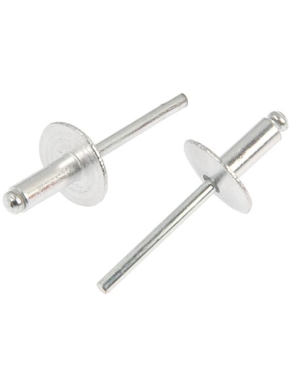 Заклепки вытяжные ТУНДРА krep, алюминий-сталь, увел.борт 14 мм, 4.8х12 мм, 500 шт.