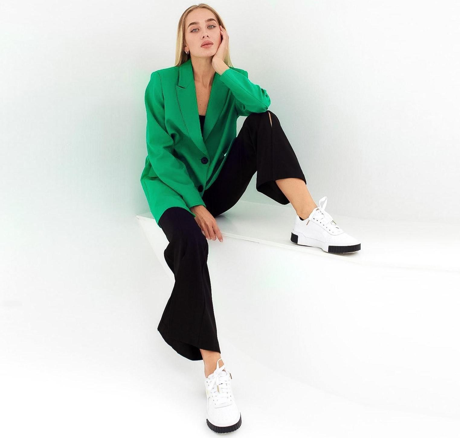 Пиджак женский MIST размер 44-46, цвет зелёный