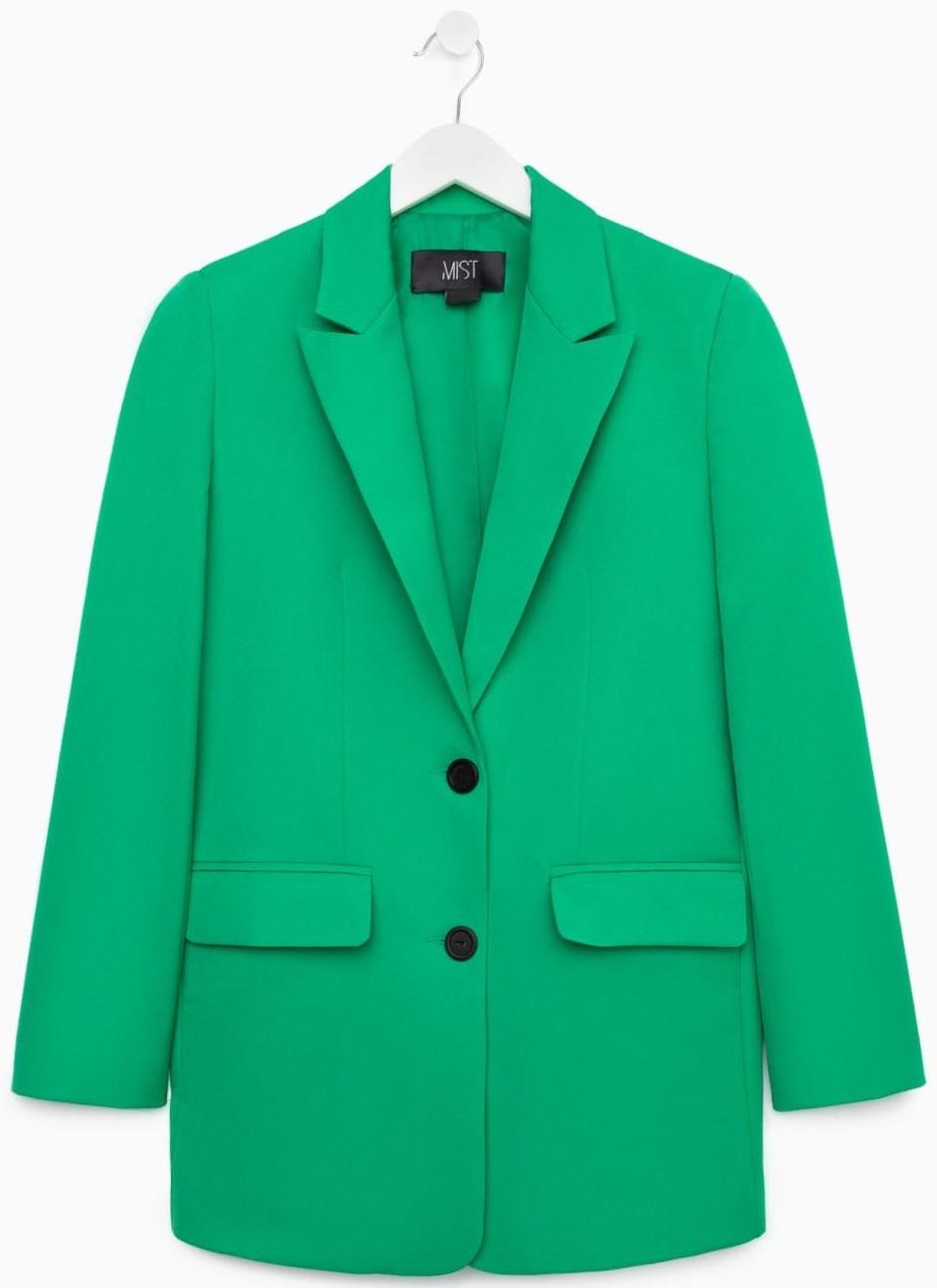 Пиджак женский MIST размер 44-46, цвет зелёный