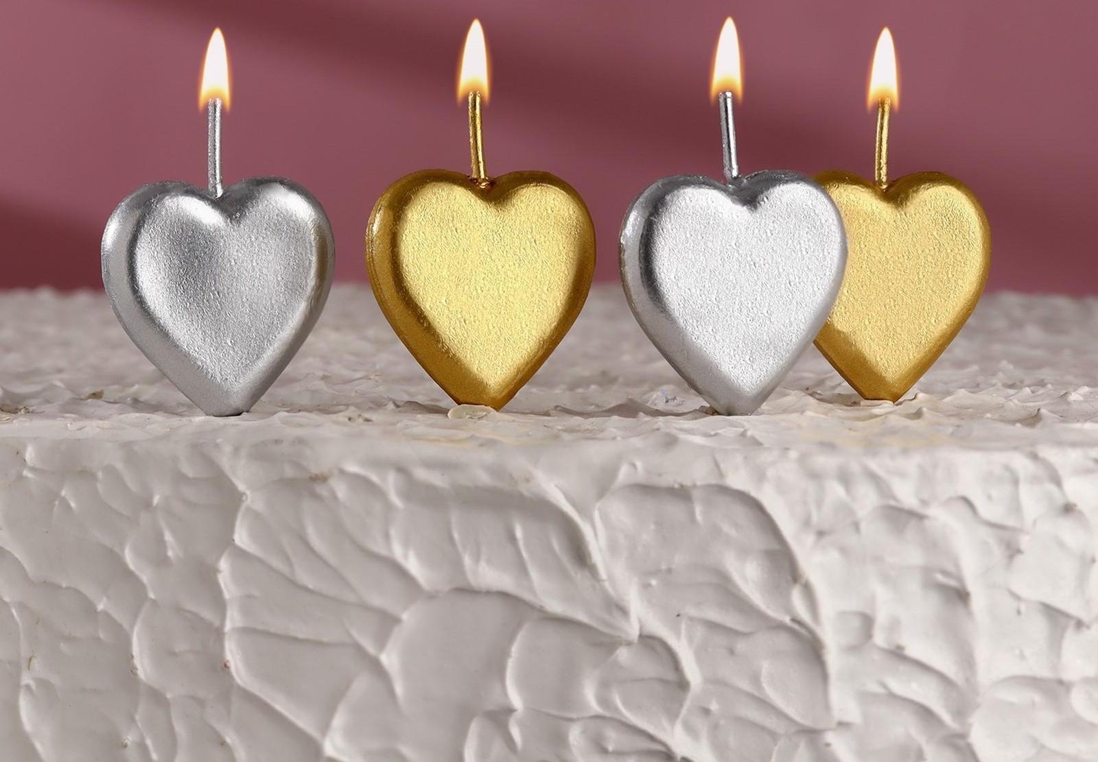 Набор свечей для торта на шпажках 