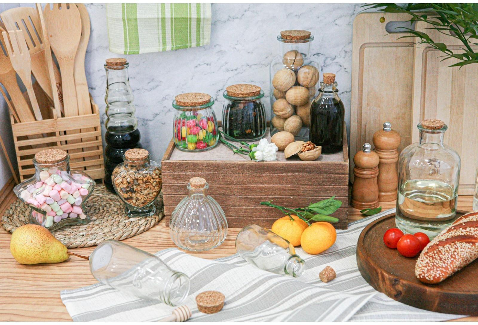 Бутыль стеклянная для масла Доляна «Парфе», 550 мл, 8×17 см