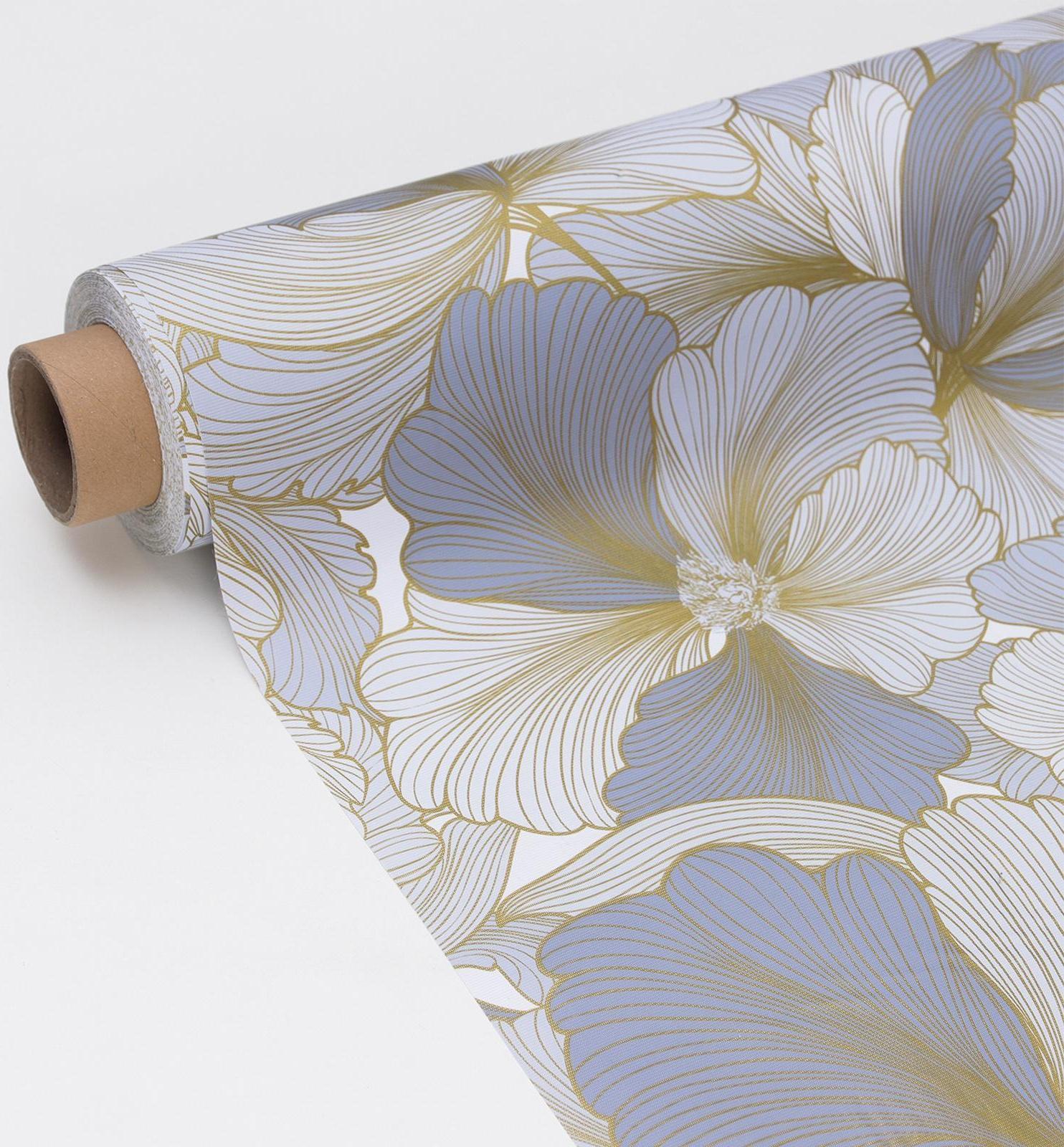 Клеёнка столовая на тканевой основе «Соцветие», рулон 20 метров, ширина 137 см